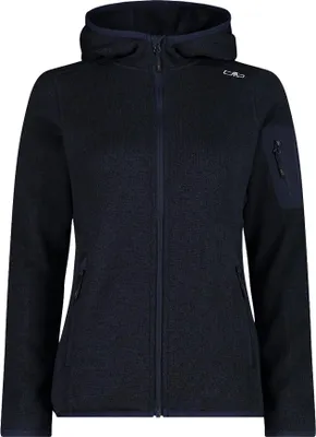 Produktbild von CMP Damen Strickfleecejacke mit Kapuze 3H19826 nachtblau  : 44 : nachtblau Farbe: nachtblau Größe: 44