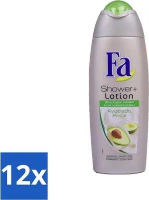 Produktbild von Fa - Duschcreme mit Lotion - Avocado - 250 ml - Vorteilspack - 12 Stücke