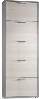 Produktbild von Dmora Schuhschrank Margherita 67x18x184 cm Braun 15 Paar