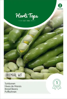 Produktbild von Puffbohnen Dreifach Weisse (20 g) | Puffbohnensamen von Hortitops