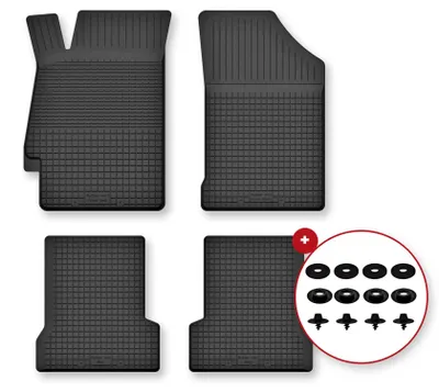 Produktbild von Gummi-Fußmatten für Honda Prelude V 1996-2001 (Coupé) – 4-tlg, Schwarz, Semi-Universal, angepasst – Wielganizator Semi-Universal