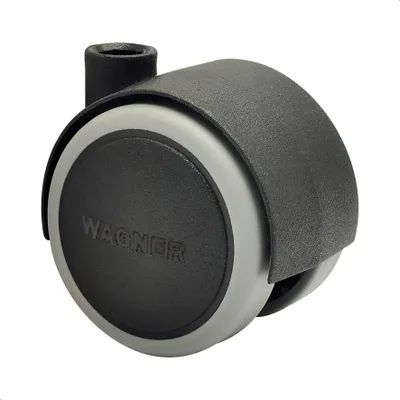 Produktbild von WAGNER Möbelrolle / Doppelrolle SOFT - Durchmesser Ø 40 mm, schwarz, Tragkraft 35 kg - 01072601