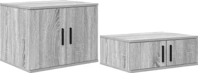 Obrázok produktu pre Úložná skrinka 2 pcs Sivý Sonoma 103 x 41 x 40 cm