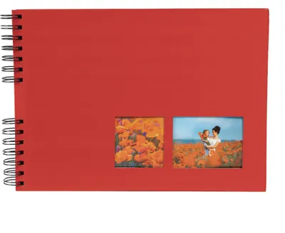 Image de Exacompta Album photo à spirales MILANO 32x22cm 50 pages noires pour 150 photos