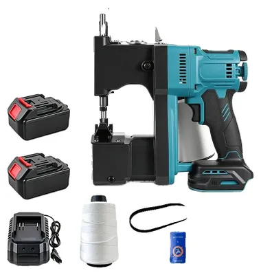 Immagine prodotto di Macchina da cucire elettrica, design compatto e portatile, ampia compatibilità, con 2 batterie