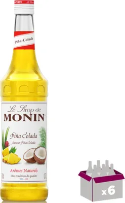 Produktbild von Lot de 6 Sirop Monin - Piña colada - 70cL