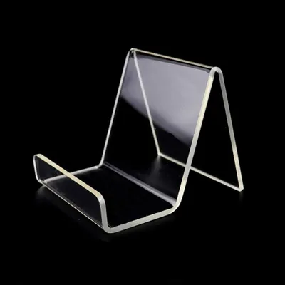 Produktbild von 1/2/5 x Acryl-Buchstütze, transparente Acryl-Halterung, Buchständer, Warenstütze, Displayständer, Acrylständer, Broschürenständer