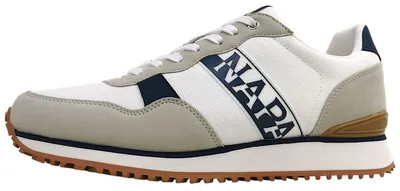 Produktbild von Weiße Herrensportschuhe mit Kontrastdetails und herausnehmbarem Fußbett
