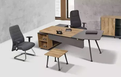 Immagine prodotto di Eckschreibtisch Tisch Büro Tische Schreibtische 2tlg Möbel Chefschreibtisch