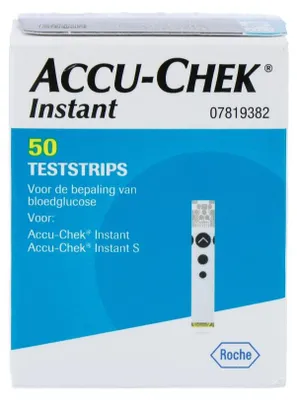 Productafbeelding van Roche Accu-chek Teststrips Instant (50 stuks)