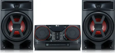 Produktbild von LG CK43N - XBOOM Micro System, 300W Sound System, Bluetooth, USB, Aux-in, TV Sync, Control de Party, Equalizer, MP3 Player, Leistungsstarke Audio für Zuhause und Party, Schwarz