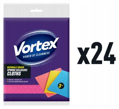 Obrázek produktu pro Vortex Houbové utěrky na úklid, sada 72 ks