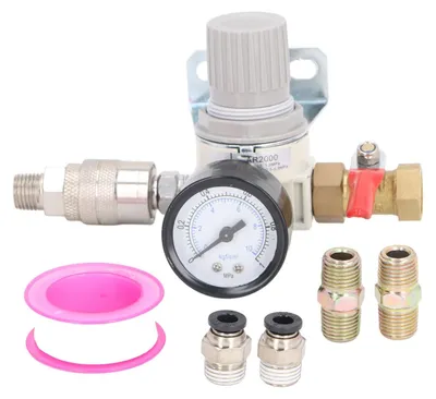 Immagine prodotto di Regolatore per compressore d'aria NPT da 3/8 di pollice con manometro da 0 a 1 MPa