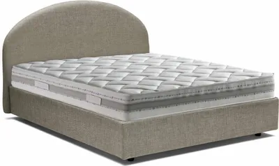 Produktbild von Doppelbett Aurora, Containerbett mit Stoffbespannung, 100%  Italy, Frontöffnung, inklusive Matratze Cm 160x200, Turteltaube