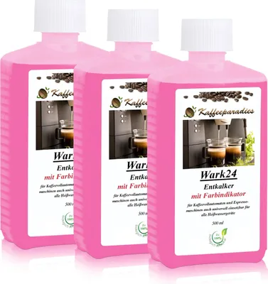 Produktbild von Wark24 Flüssig Entkalker 500ml für Kaffeevollautomat Siemens, Philips (3er Pack)