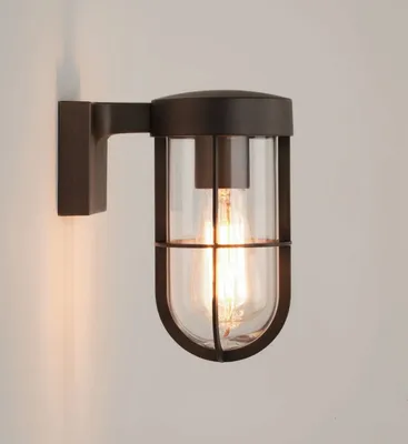 Imagen del producto de Astro Cabin: Lámpara de pared exterior, color bronce, IP44, casquillo E27