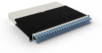Produktbild von PATCHBOX .one / 8RU / STP / Blue, 0,8 m, Cat6a, U/FTP (STP), RJ-45, RJ-45, Blau