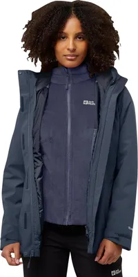 Produktbild von Jack Wolfskin Damen Winterjacke Rotwand 3IN1 Jacket W Blau 2XL