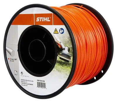 Immagine prodotto di Stihl Filo da taglio rotondo 2,4 mm x 253 m di lunghezza Arancione ( 00009302246 ) per il taglio dei bordi del prato
