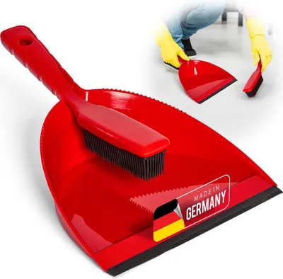 Image de Novaliv Ensemble de balai en caoutchouc I rouge I poils en caoutchouc