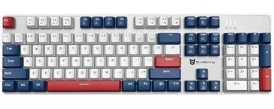 Zdjęcie produktu dla Klawiatura mechaniczna do gier przewodowa LED 104 przyciski dla gracza