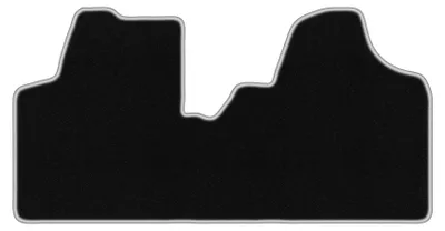 Produktbild von Fußmatten Velours Schwarz/Silber für Toyota ProAce I 2013-2016 Set 1-tlg