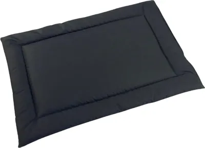 Zdjęcie produktu dla Wodoodporne legowisko dla psa rozmiar 75x55 cm  – trwałe, łatwoczyszczące, codura, mata dla małych, średnich i dużych psów, do domu i na zewnątrz – kolor czarny