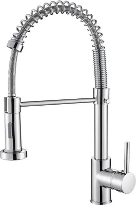 Produktbild von Küchenarmatur - Umlenkbarer Auslauf - Handdusche - Umlenkbar - 360-Grad drehbar - Küchenarmatur - 2 Wasserströme - Flexible Wasserhahn - Hochgefährte Hebel - Chrom