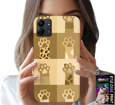 Obrázek produktu pro Pouzdro pro Xiaomi Redmi 13C 4G – Love Cat, vzory s kočkami, kočičí tlapky