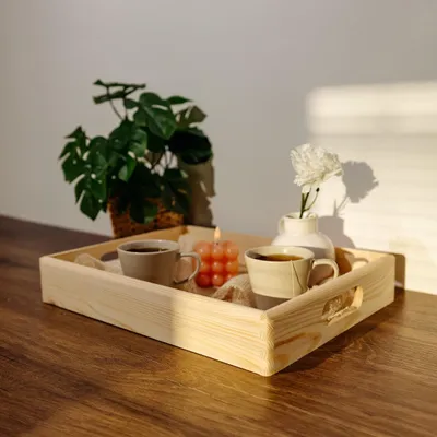 Produktbild von Creative Deco Große Holzkiste Obstkiste Korb - 40 x 30 x 6,5 cm (+/-1cm)