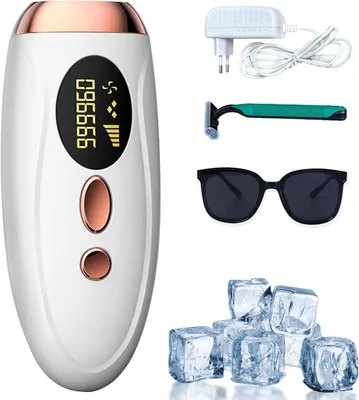 Produktbild von IPL-Haarentfernungsgerät für zu Hause, Haarentfernung + Photorejuvenation, Kühlsystem, sicher für Gesicht/Achseln/Beine