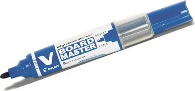 Produktbild von Whiteboardmarker V-Board Master Fein 1,7mm Rundspitze blau Packung mit 10 Stück