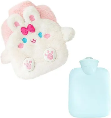 Produktbild von Famanu Wärmflasche Kaninchen 500ml – weiches Kuscheldesign für Kinder
