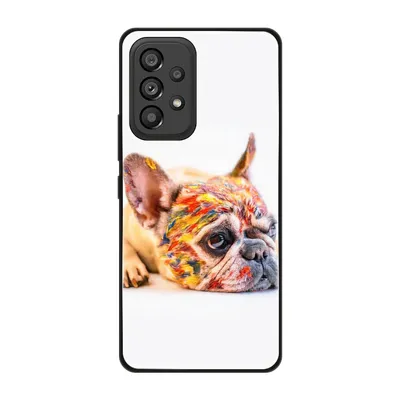 Produktbild von König Design Hülle kompatibel mit Samsung Galaxy A53 5G Kunststoff Soft Handyhülle - Handy Case Bulldogge Bunt