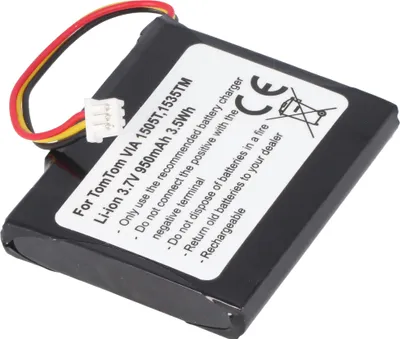 Produktbild von TomTom VIA 1505T, 1335TM Nachbau Akku von AccuCell