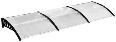 Zdjęcie produktu dla Osłona na drzwi i okna - markiza z poliwęglanu | Kolor: biały | Wymiary: 295 x 90 x 23,5 cm