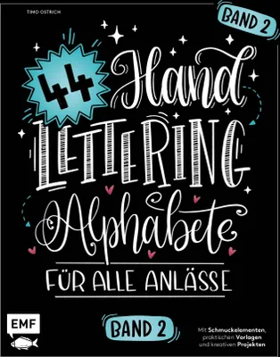 Produktbild von Handlettering 44 Alphabete - Für alle Anlässe - Band 2