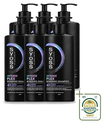 Productafbeelding van 6 x Syoss Intense Plex Shampoo - 440 ml - Verpakking met 6 stuks