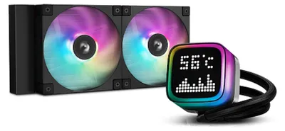 Produktbild von DeepCool R-LP240-BKMSNC-G-1, All-in-One-Flüssigkeitskühler, 12 cm, Schwarz