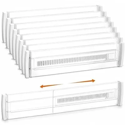 Zdjęcie produktu dla Separator szuflady regulowany 30 52 cm organizer 8 szt do kuchni