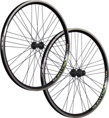 Produktbild von 26 Zoll Laufradsatz Hohlkammerfelge Quattro X Shimano Deore T610 CUES QC400 V-Brake schwarz