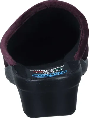 Produktbild von Fly Flot Damen Pantoffel Keilabsatz Hausschuh robuste Laufsohle 330043, Größe:41 EU, Farbe:Violett