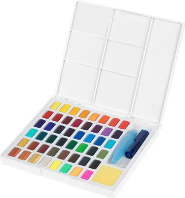 Zdjęcie produktu dla FABER-CASTELL Aquarellfarben in Näpfchen 48er Etui