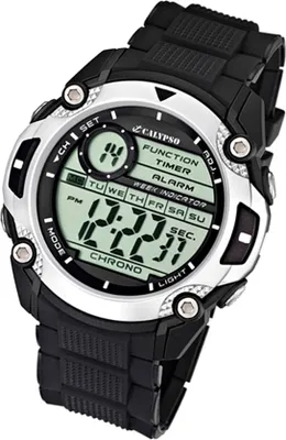 Produktbild von Calypso Herren Uhr Digital K5577/1 Kunststoff PUR Armbanduhr schwarz UK5577/1