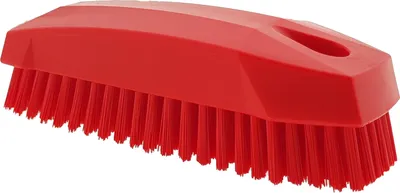 Image de Brosse à main / Brosse à ongles S, 130 mm, dure, différentes couleurs au choix Rouge