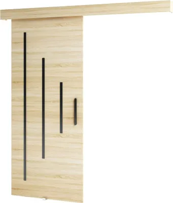 Produktbild von MEBLE KRYSPOL  Schiebetürsystem SALWADOR Y mit Schienenabdeckung, Einbautüren, 90x204cm, Sonoma