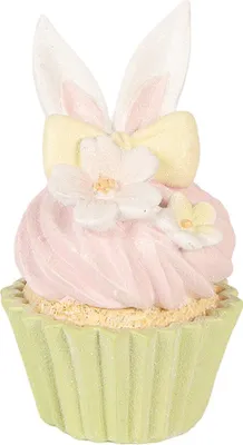 Produktbild von Clayre & Eef Dekorationsfigur Kuchen Ø 7x13 cm Rosa Kunststoff