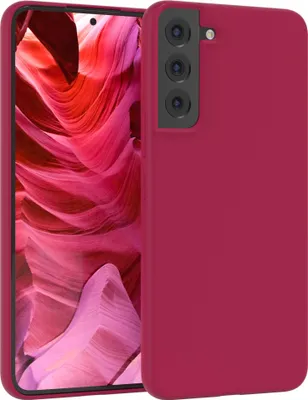 Produktbild von EAZY CASE Silikonhülle für Samsung Galaxy S22 Plus 5G Silikon Backcover Schutz in Rot