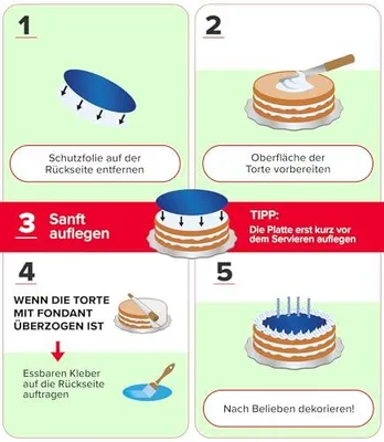 Produktbild von dekora - Essbarer Tortenaufleger | Fußball Tortendeko Rund aus zuckerfreiem Esspapier - 20 cm