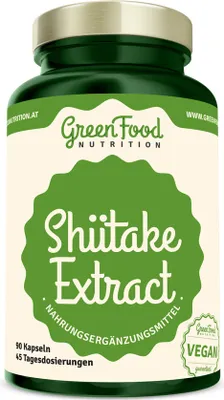 Produktbild von GreenFood Nutrition Shiitake-Extrakt 90 Kapseln